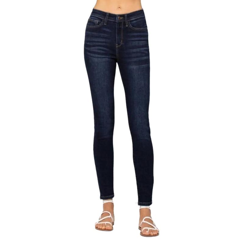 Judy Blue Full Size High Waist Handsand Skinny Jeans