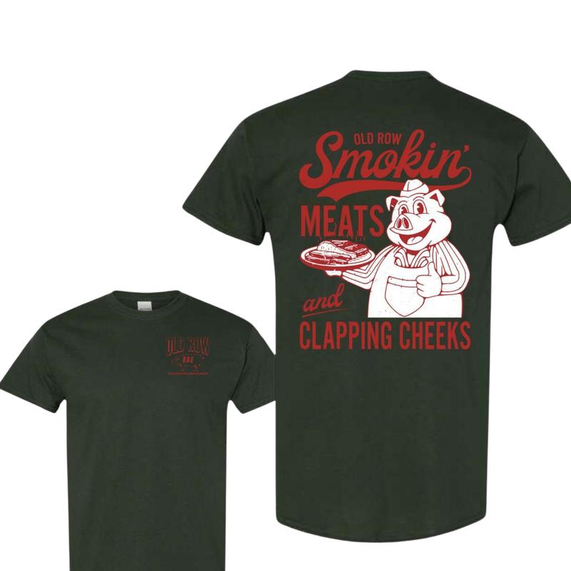 Wendy Carroll Old The Smokin' Meats Graphic 2 Sides T-shirts, chef shirts, family shirts Top Womenswear Clothing