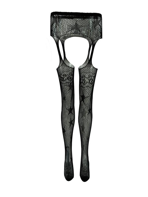 Women's Solid Hollow Out Sexy Tights, Breathable Comfy High Stretch Pantyhose for Daily Wear, Ladies Stockings for All Seasons