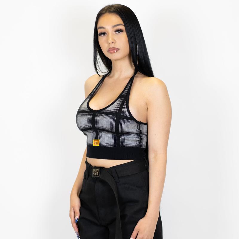 FB County Flannel Halter Top