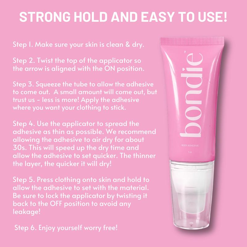 BONDIE™ - Body Adhesive - Fashion Adhesive for Womens Clothing