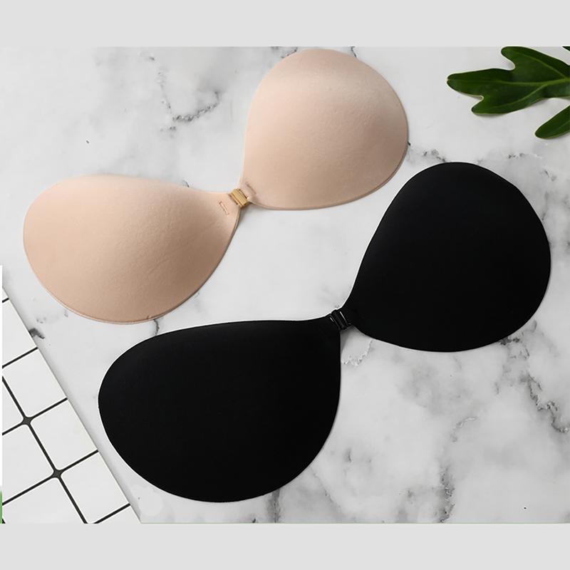 Women's Adhesive Sticky Strapless Bra Reusable Push Up Invisible Bras