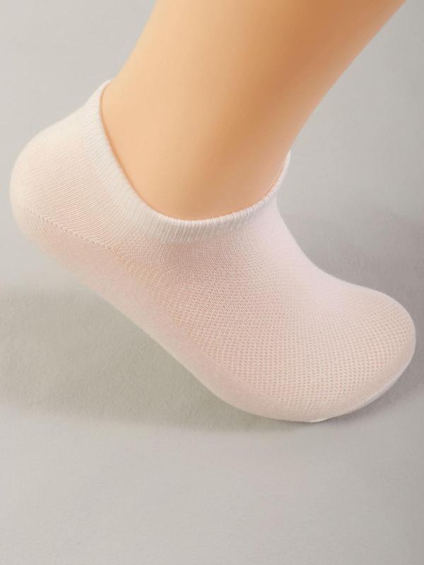 Women's 10 Pairs Solid Ankle Socks, Comfy Breathable Knit Socks for Women, Multipack Women Socks for Summer Daily Wear