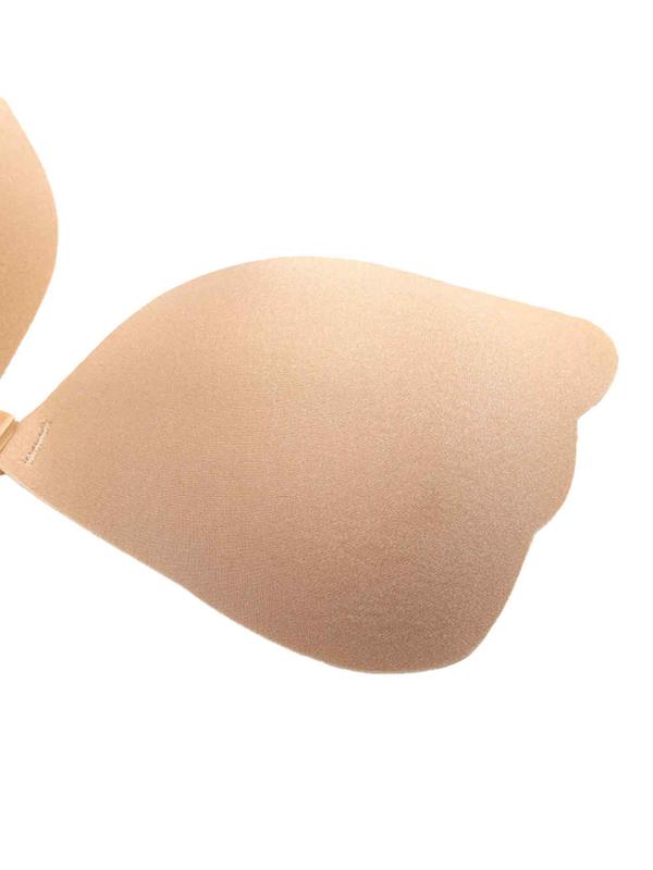 Women's Solid Color Strapless Silicone Adhesive Bra, Invisible Self Adhesive Nipple Bralette, Summer Wear 2024, Water Bra, Lingerie Accessories for Wedding Party