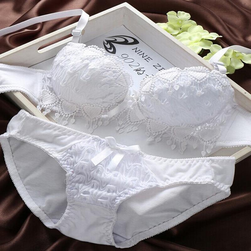 Sexy Floral Lace Push Up Bra Set - Thin Cup, Comfortable Underwear for Women Womenswear Straight