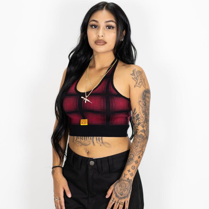 FB County Flannel Halter Top