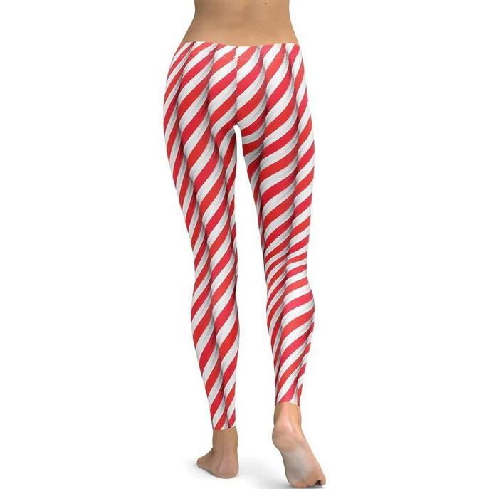 Real Candy Cane Leggings