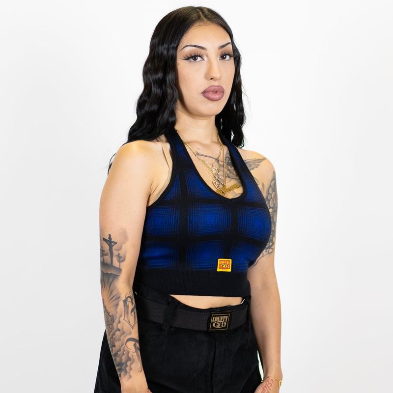 FB County Flannel Halter Top