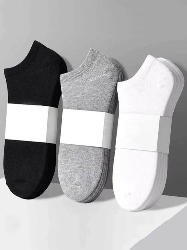 Women's 3 Pairs Solid Color Simple Ankle Socks, Casual Minimalist Basic Moisture Wicking Low Cut Socks, Soft Comfy Breathable Socks for Summer Daily Wear