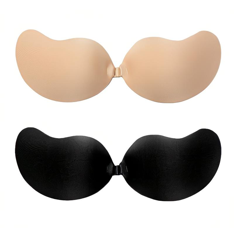 Sticky Bra 2 Pairs, Strapless Push Up Backless Bras for Women, Adhesive Invisible Lifting Bra