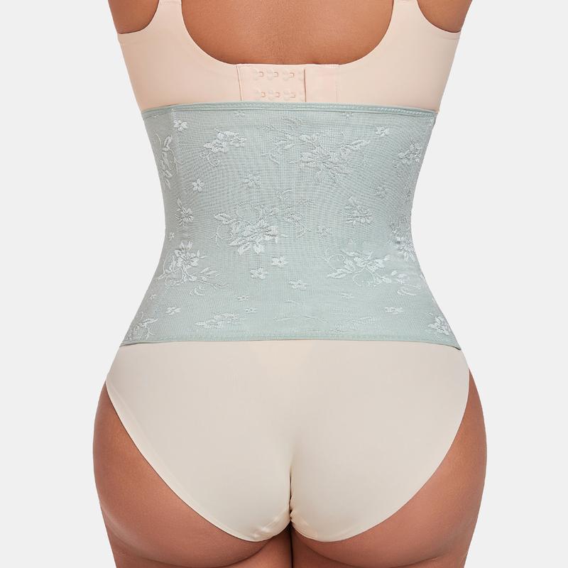 WERENA Women's Waist Trainer Corset Shapewear Tummy Control Shaping Waist Cincher Lace Belly Band