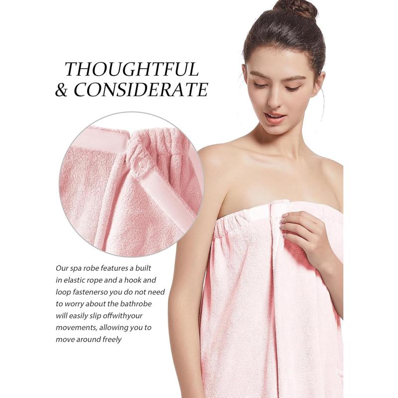 Women's Soft Wrap Towel Full Length,Fluffy Bath Robe After Shower Female Plush Long,Spa Bathrobes Lightweight With Pockets Womenswear Gowns