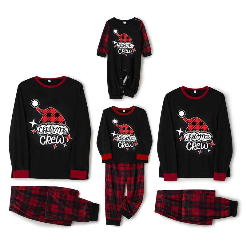 Calsunbaby Christmas Pajamas Family Matching Pjs Set Holiday Pajamas Set Sleepwear Nightwear for Womens Mens Kids Baby