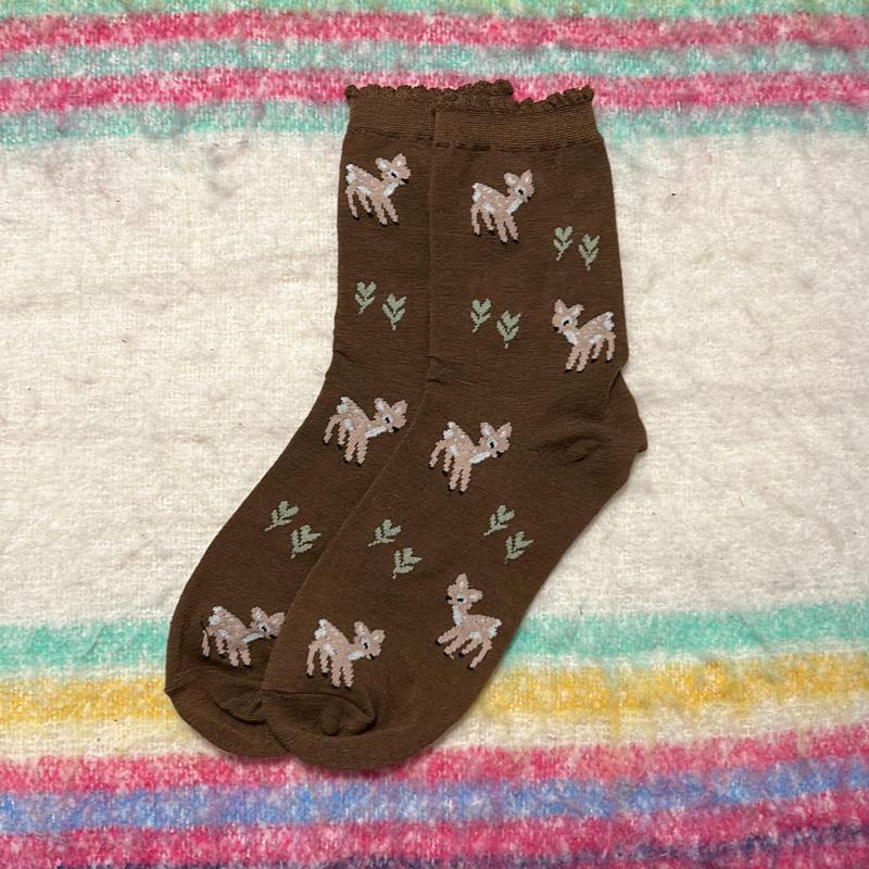 Deer Patterned Socks