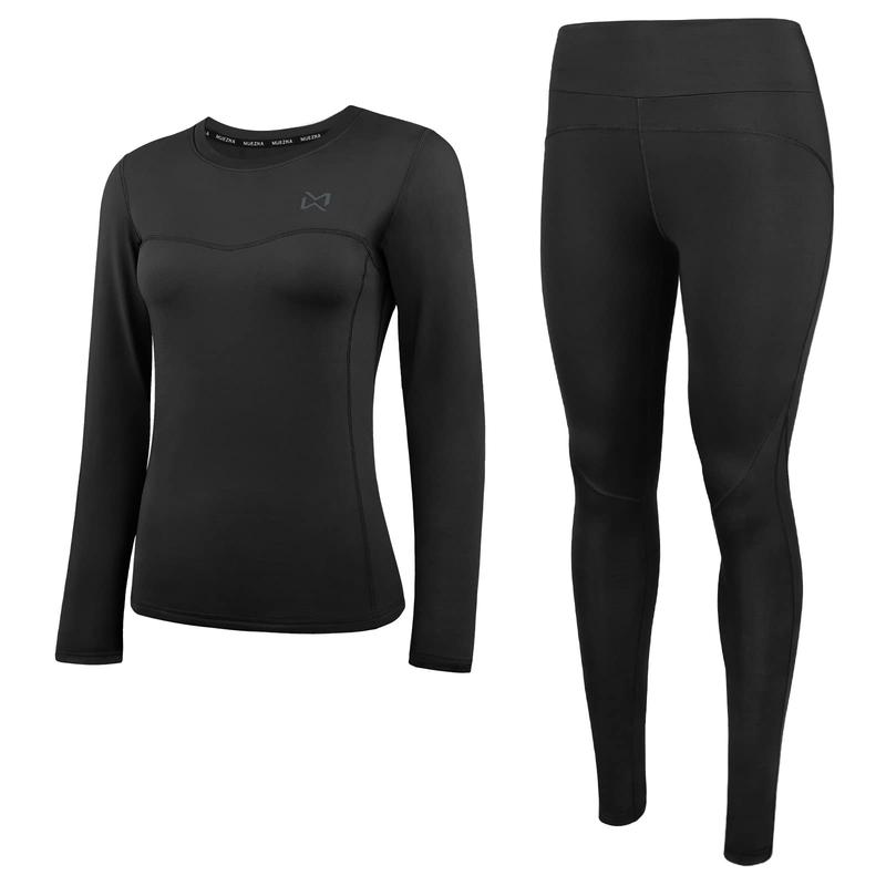 Thermal Underwear for Women Long Johns Ski Base Layer Thermal Top and Bottom Set with Fleece Lined for Cold Weather