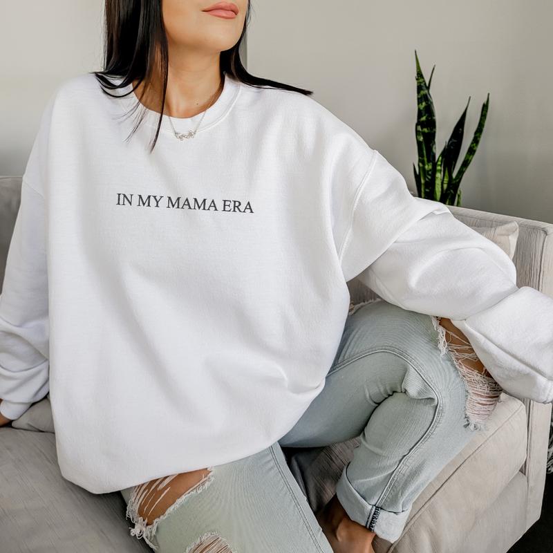 In My Mama Era Embroidered T-Shirt, Mama Embroidery Sweatshirt, Mom Sweatshirt, Mother's Day Sweatshirt. Mother's Day Gift, Mom Gift EMB