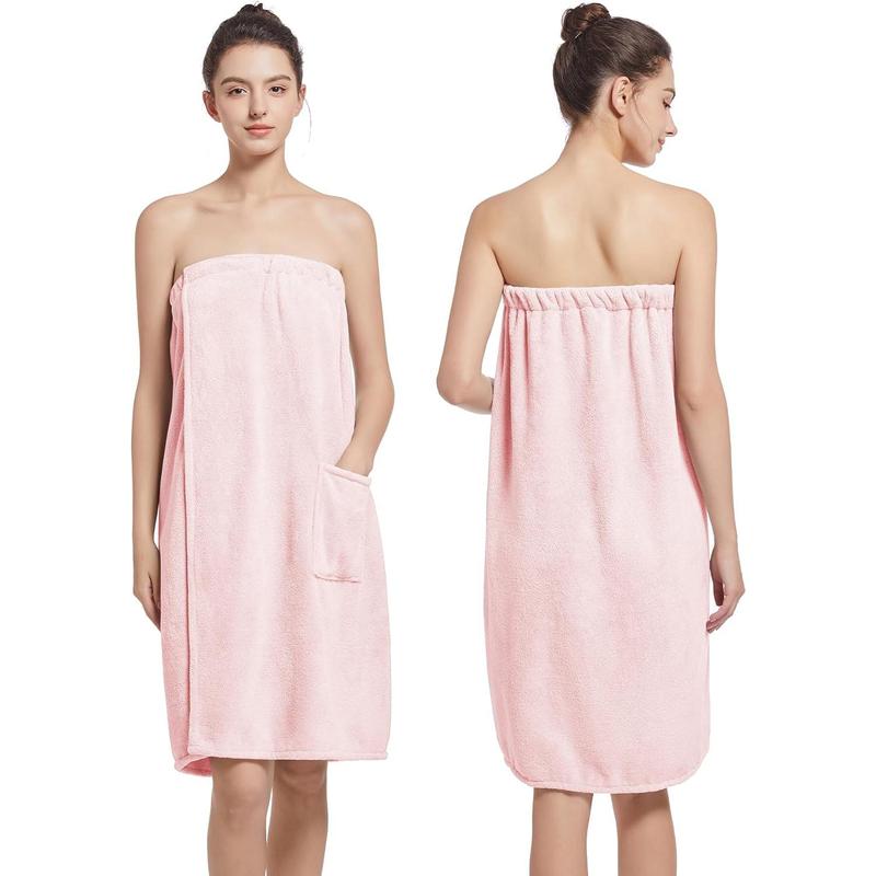 Women's Soft Wrap Towel Full Length,Fluffy Bath Robe After Shower Female Plush Long,Spa Bathrobes Lightweight With Pockets Womenswear Gowns