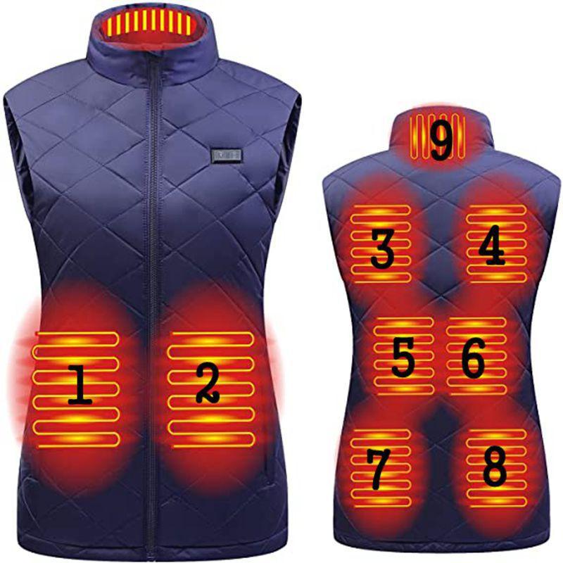 Women's heating clothing smart heating vest warm clothing USB charging electric heating vest jacket