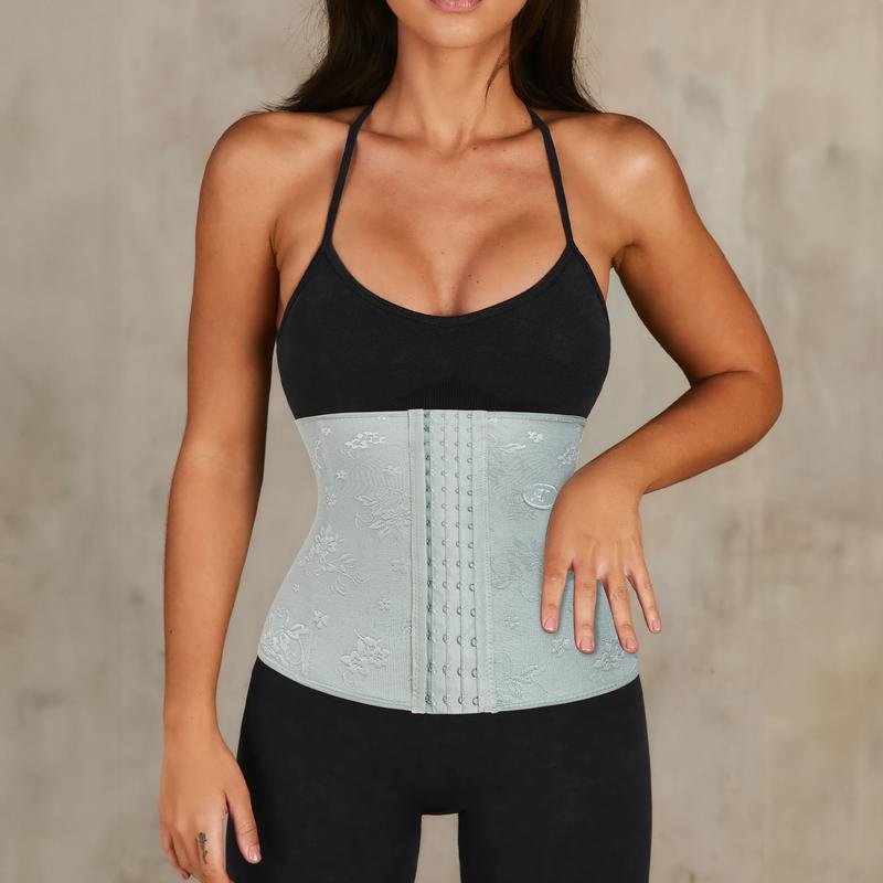 WERENA Women's Waist Trainer Corset Shapewear Tummy Control Shaping Waist Cincher Lace Belly Band