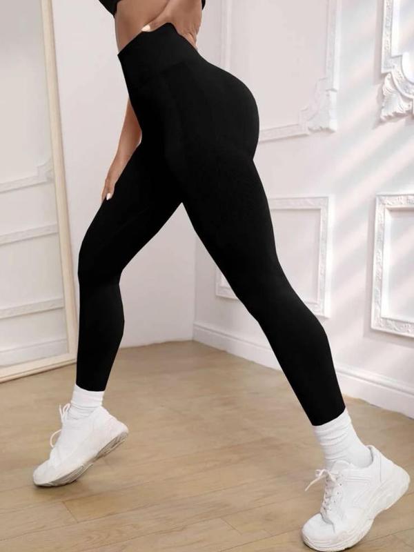 Women's Solid High Waist Skinny Pants, Casual Comfy High Stretch Leggings for Daily Wear, Ladies Bottoms for Spring & Fall