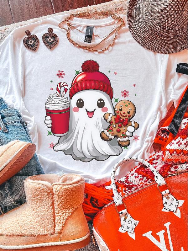 Gingerbread The Ghost ~ Unisex Apparel Relaxed Fit Printed In The USA Clothing Womenswear Casual Love Comfortable