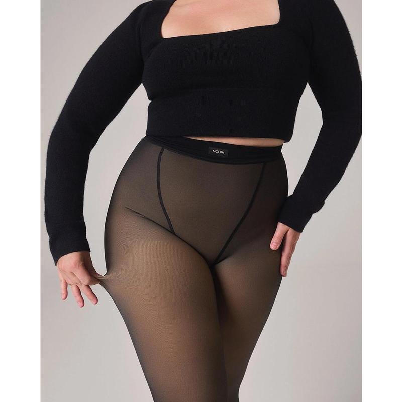 TOAST - FLEECE-LINED TIGHTS - SHEER ILLUSION