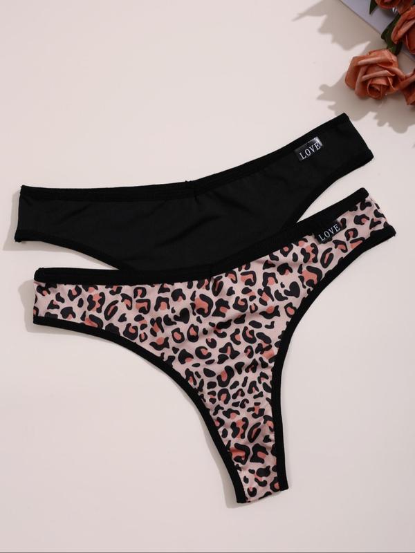 Women's Leopard Print Panty, Soft Comfy Breathable Seamless Panty for Daily Wear, Underwear for All Seasons