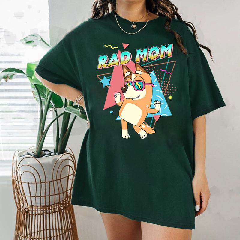 Bluey Rad Mom Shirt | Couple Bluey shirt | Bluey Rad Dad Shirt | Retro Mom Chilli Heeler Shirt | Retro Rad Dad Bluey Shirt | Bluey Mama Shirt | Best Dad Ever | Fathers day shirt