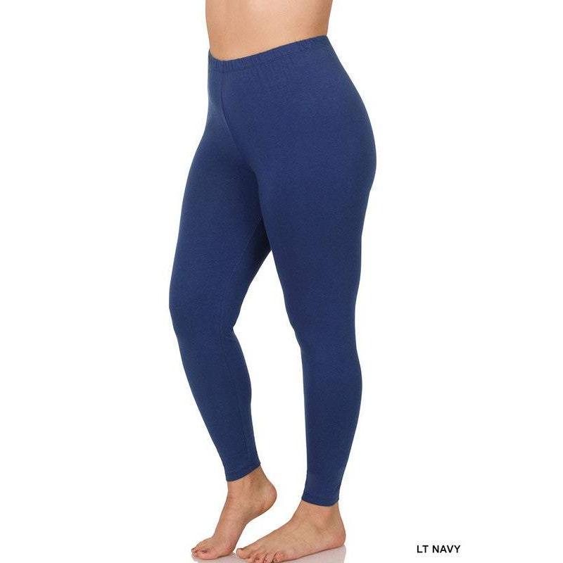 Plus Premium Cotton Full Length Leggings