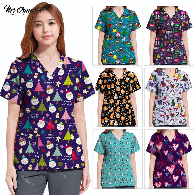 Christmas Scrubs For Women