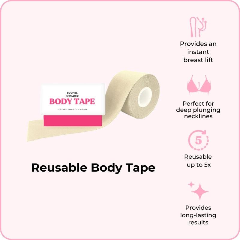 Women's Body Tape for Comfortable and Flattering Look - Reusable Body Tape For Womenswear & Dresses. The Perfect Fashion Accessories