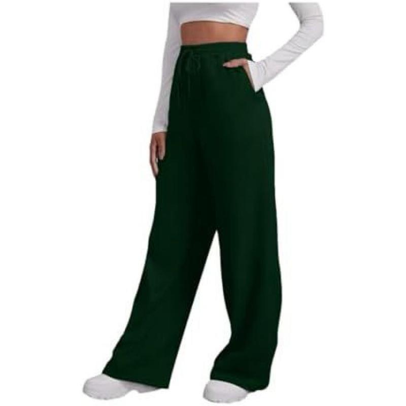 Wide Leg Sweatpants for Women 2024 Trendy High Waisted Draws Womenswear Bottom