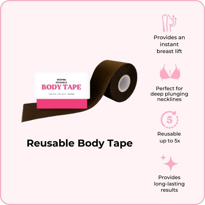 Women's Body Tape for Comfortable and Flattering Look - Reusable Body Tape For Womenswear & Dresses. The Perfect Fashion Accessories