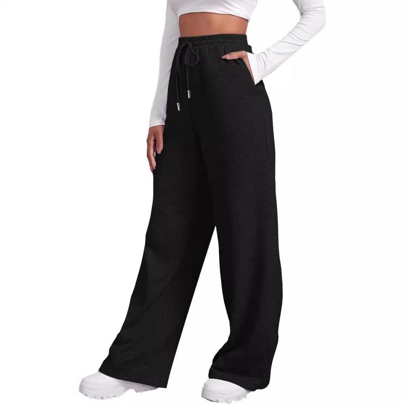 Wide Leg Sweatpants for Women 2024 Trendy High Waisted Draws Womenswear Bottom