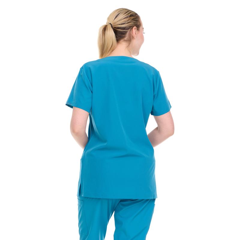 Scrubs for Women Workwear Professionals V-Neck Top, Soft Stretch Comfort Comfortable