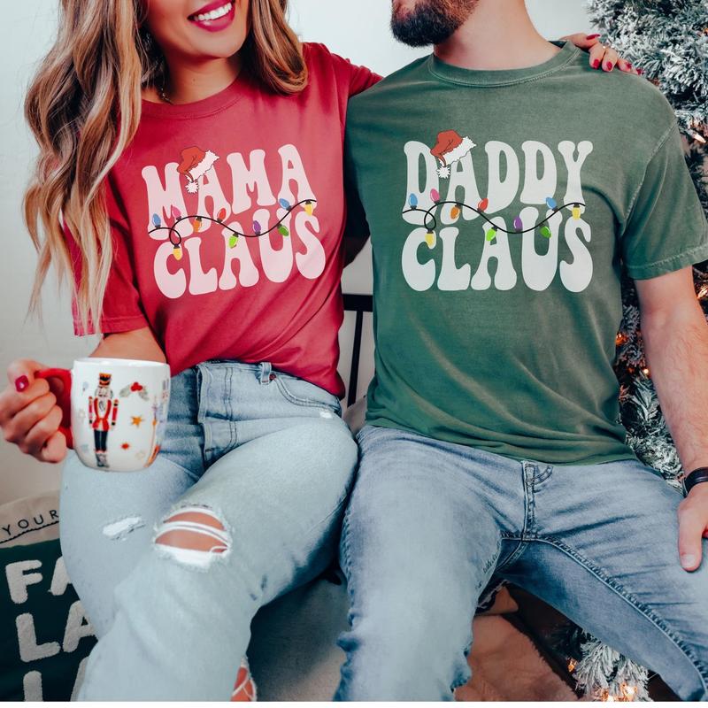 Mom and Dad Christmas Shirt, New Mom and Dad Christmas Shirt, Christmas Pregnancy Announcement, Gift for New Mom TFY1V