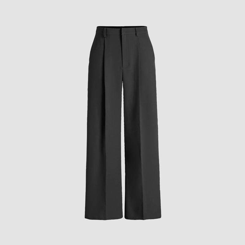 Cider [size XXS Petite-XL Petite] Petite High Waist Pleated Wide Leg Pants