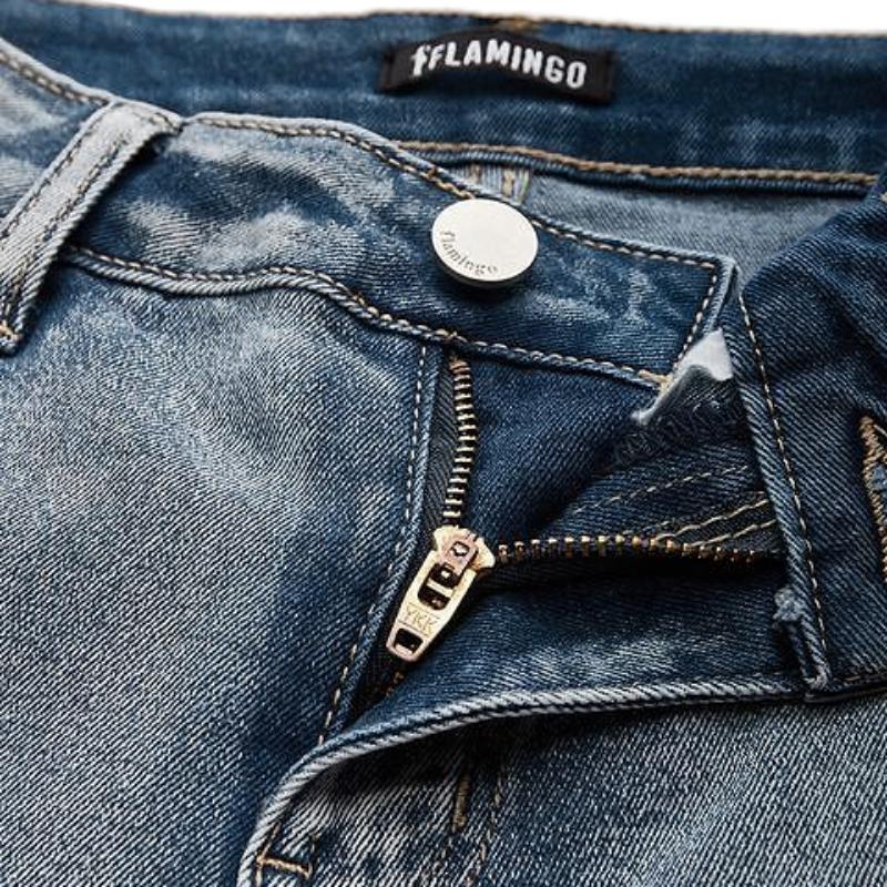 90s Vintage Flap Pocket Low Waist Cargo Jeans