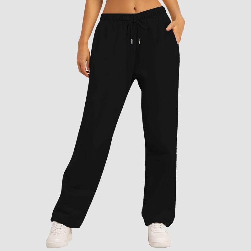 Wide Leg Sweatpants for Women 2024 Trendy High Waisted Draws Womenswear Bottom