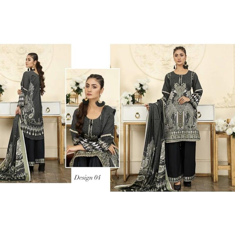 Luxurious Embroidered Haya Designer Pakistani Dress -04