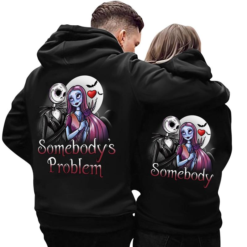 Jack And Sally Couple Hoodie, Matching Shirt, Valentines Day Gift