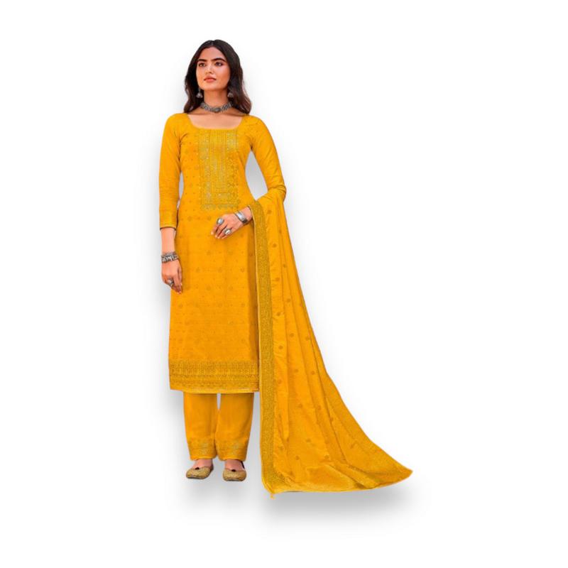 Rangoon Sanaya - Exquisite Dola Silk Designer Dress for Women