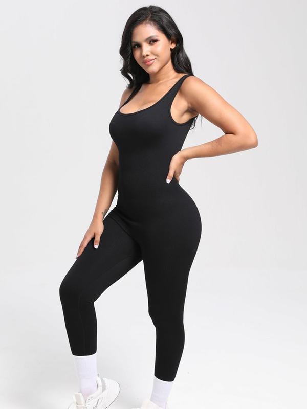 Flash deal 2024 Recommend Fashion Women's Ribbed Jumpsuits Short sleeve slim fit comfortable Sport Jumpsuit Womenswear Check