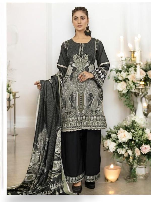 Luxurious Embroidered Haya Designer Pakistani Dress -04