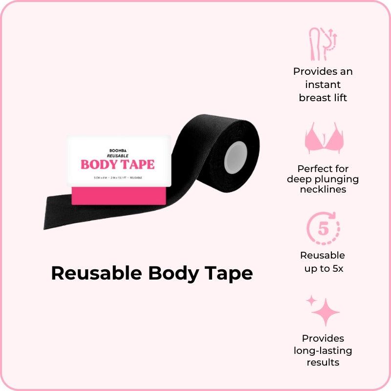 Women's Body Tape for Comfortable and Flattering Look - Reusable Body Tape For Womenswear & Dresses. The Perfect Fashion Accessories