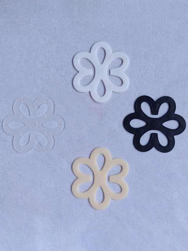 4pcs Anti-slip Flower Shaped Bra Strap Clip, Invisible Bra Strap Buckle, Women's Lingerie Underwear Accessories