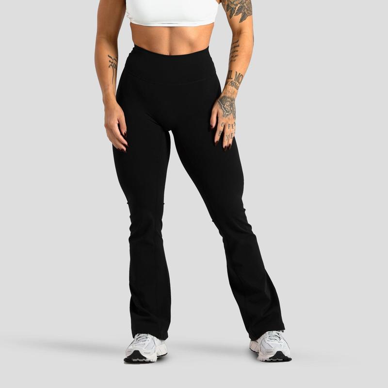 Tummy Control Bootcut Flared Leggings Breathable Comfort Fit Breathable Comfort Casual Fabric