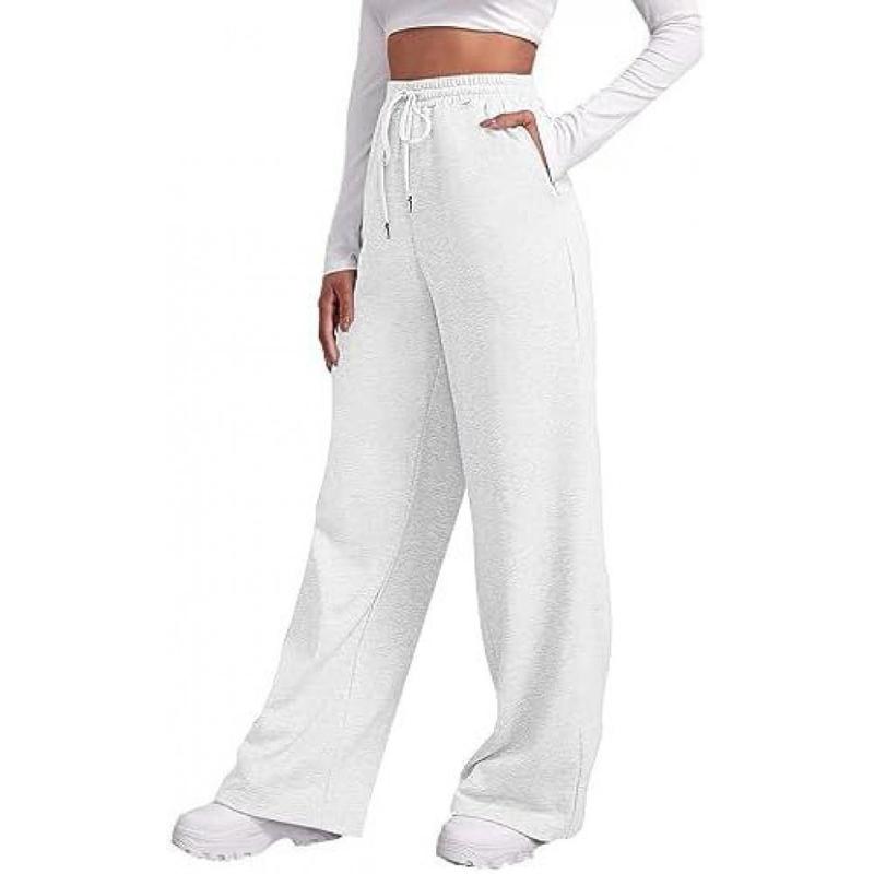 Wide Leg Sweatpants for Women 2024 Trendy High Waisted Draws Womenswear Bottom