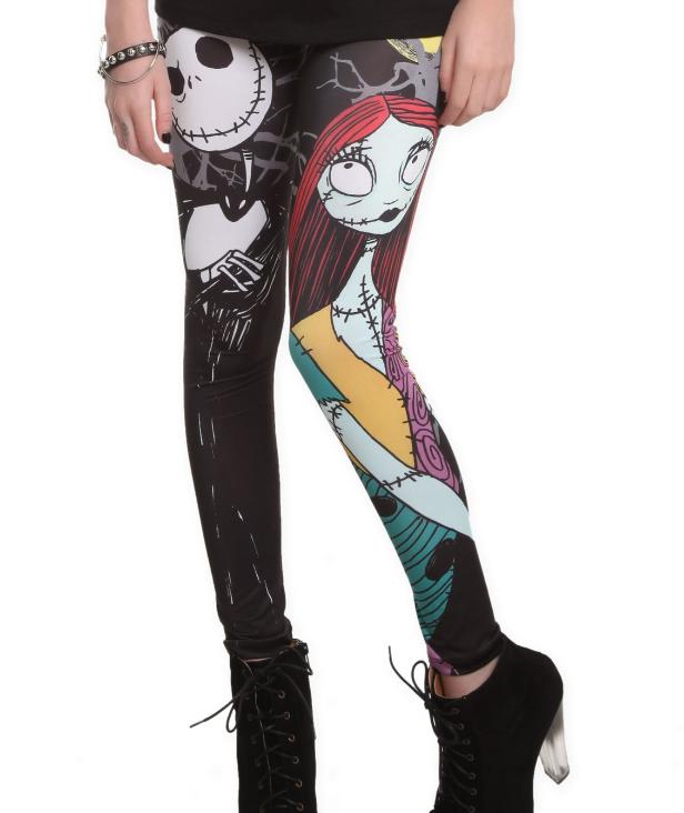 Nightmare before Christmas leggings jack and sally