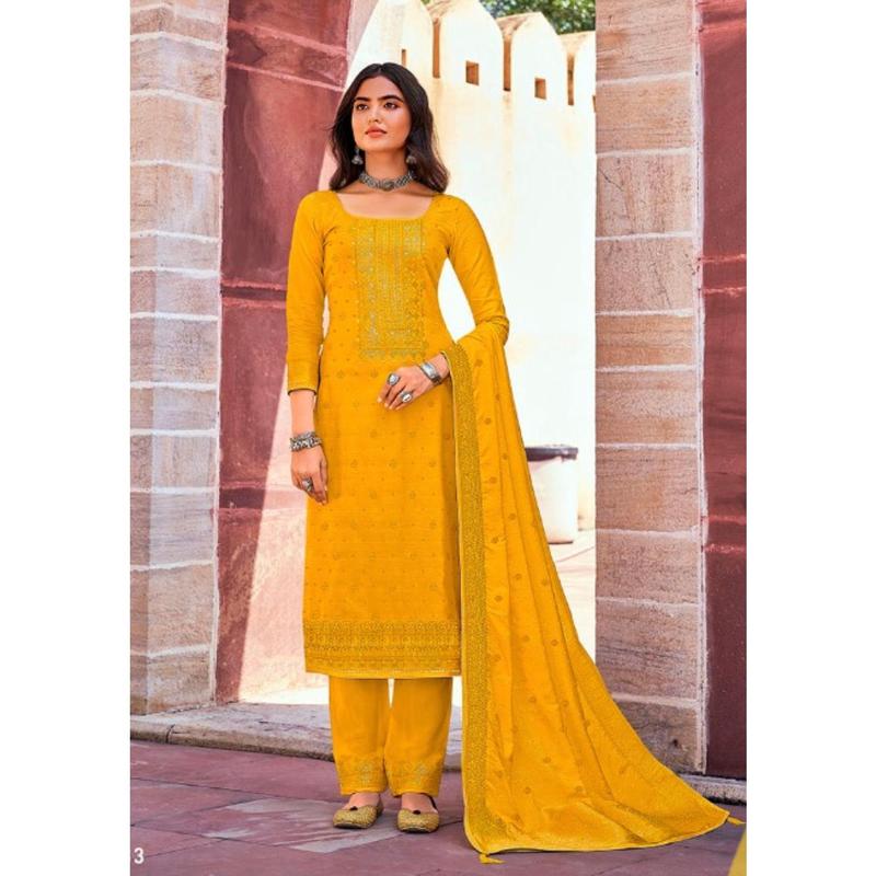 Rangoon Sanaya - Exquisite Dola Silk Designer Dress for Women